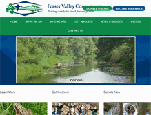 Tablet Screenshot of fraservalleyconservancy.ca